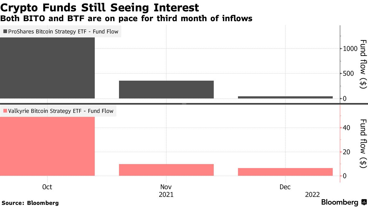 Investors Stick With Bitcoin ETFs (BITO BTF) Despite Cryptocurrency Recent  Slump - Bloomberg