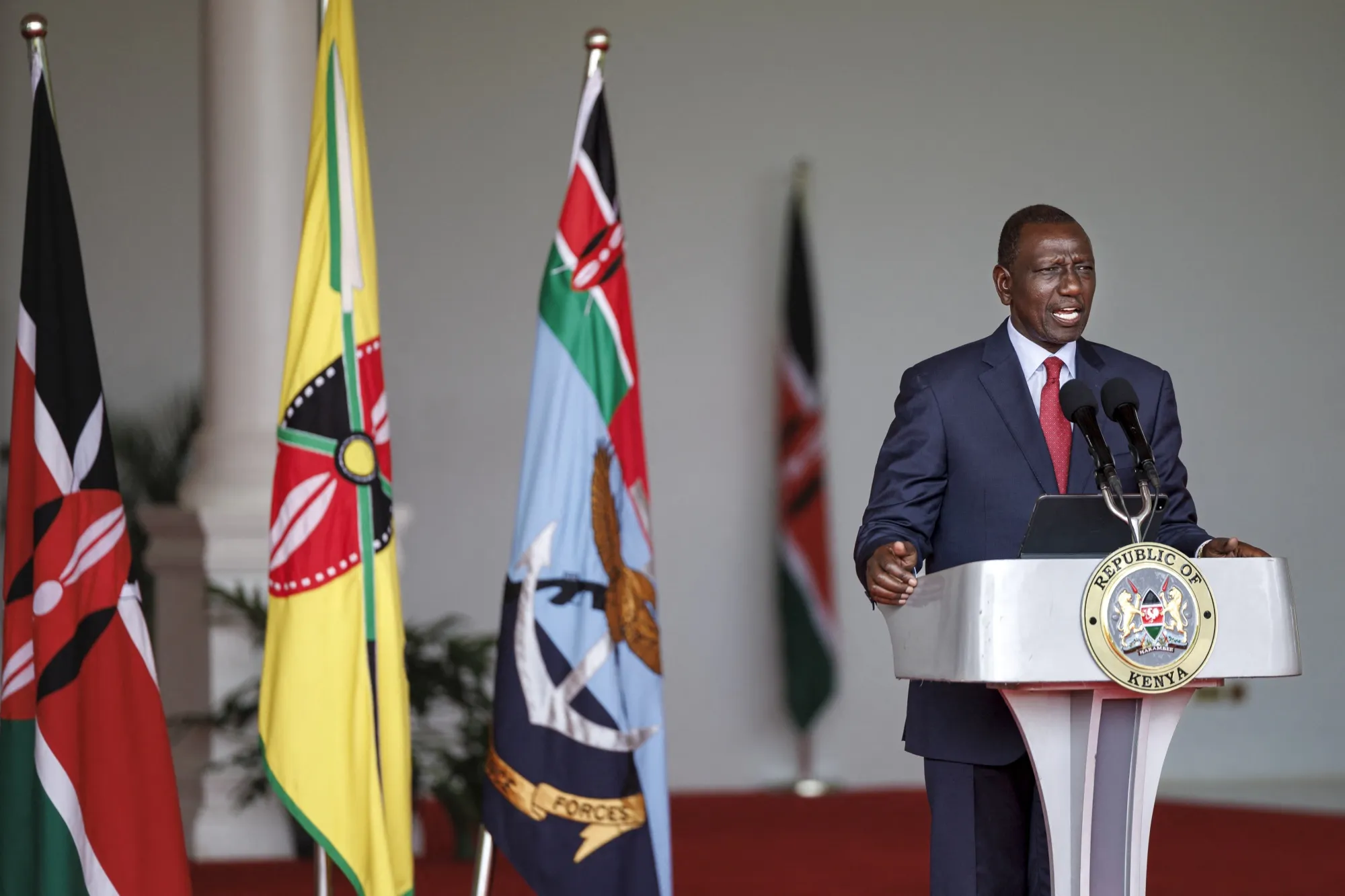 Kenya’s&nbsp;President William Ruto in Nairobi on July 11.