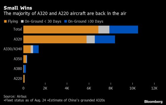 Snapshot of Airbus Jet Use Shows China Propping Up Fragile Recovery