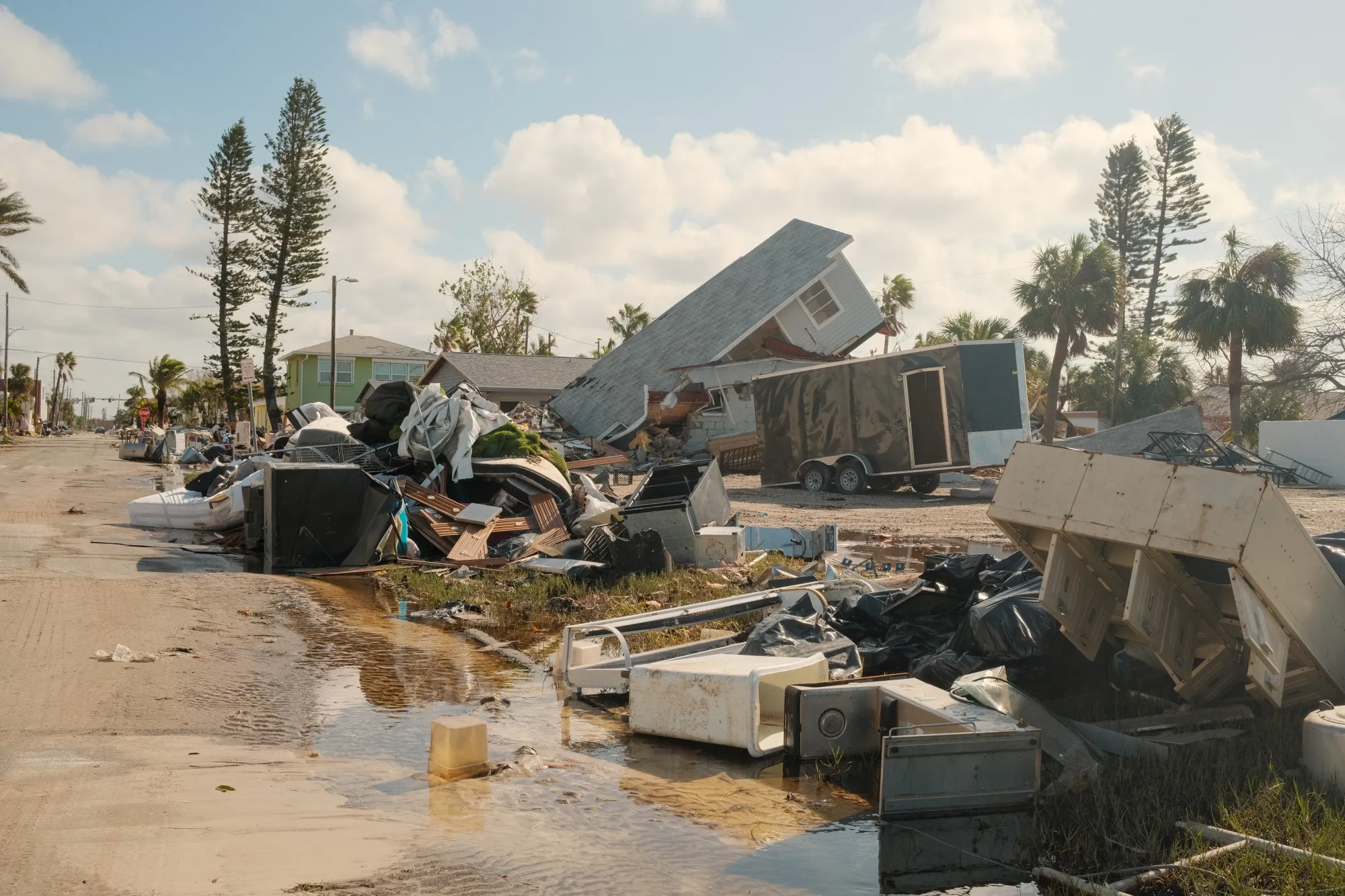 Destroyed homes after Hurricane Milton in St. Pete Beach, Florida, on Oct. 10.