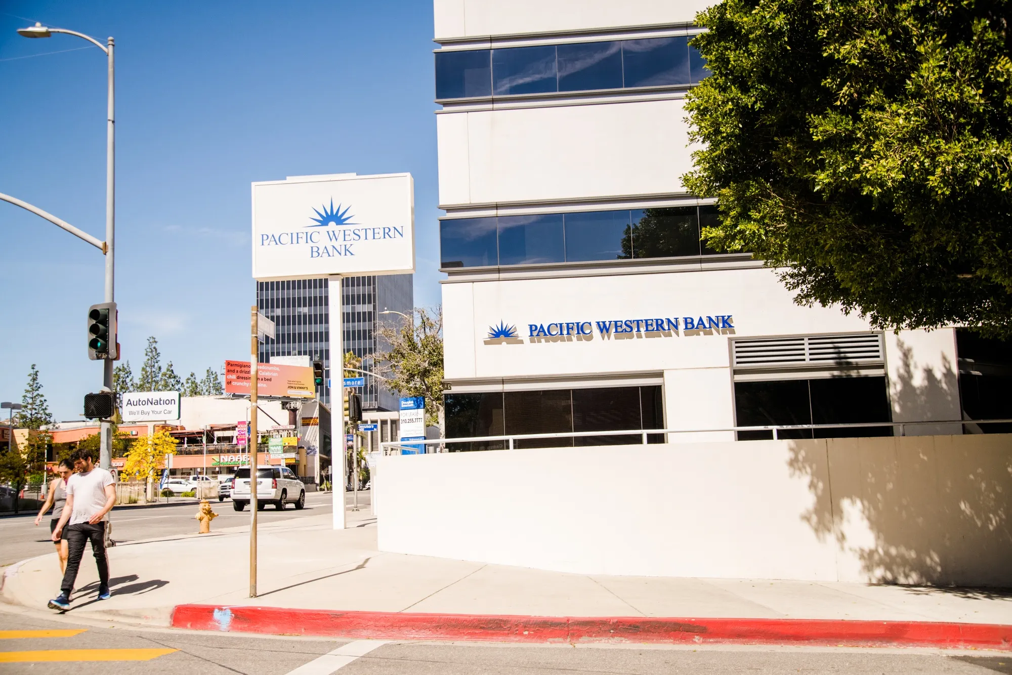 A Pacific Western Bank branch in Encino, California.