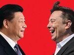 Chinese President Xi Jinping and Tesla CEO Elon Musk.