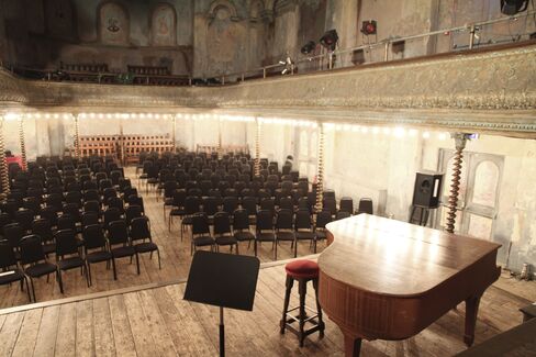 The auditorium of Wilton's Music Hall