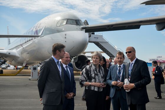 Theresa May Says Her Brexit Plan Supports Aerospace Companies Like Airbus