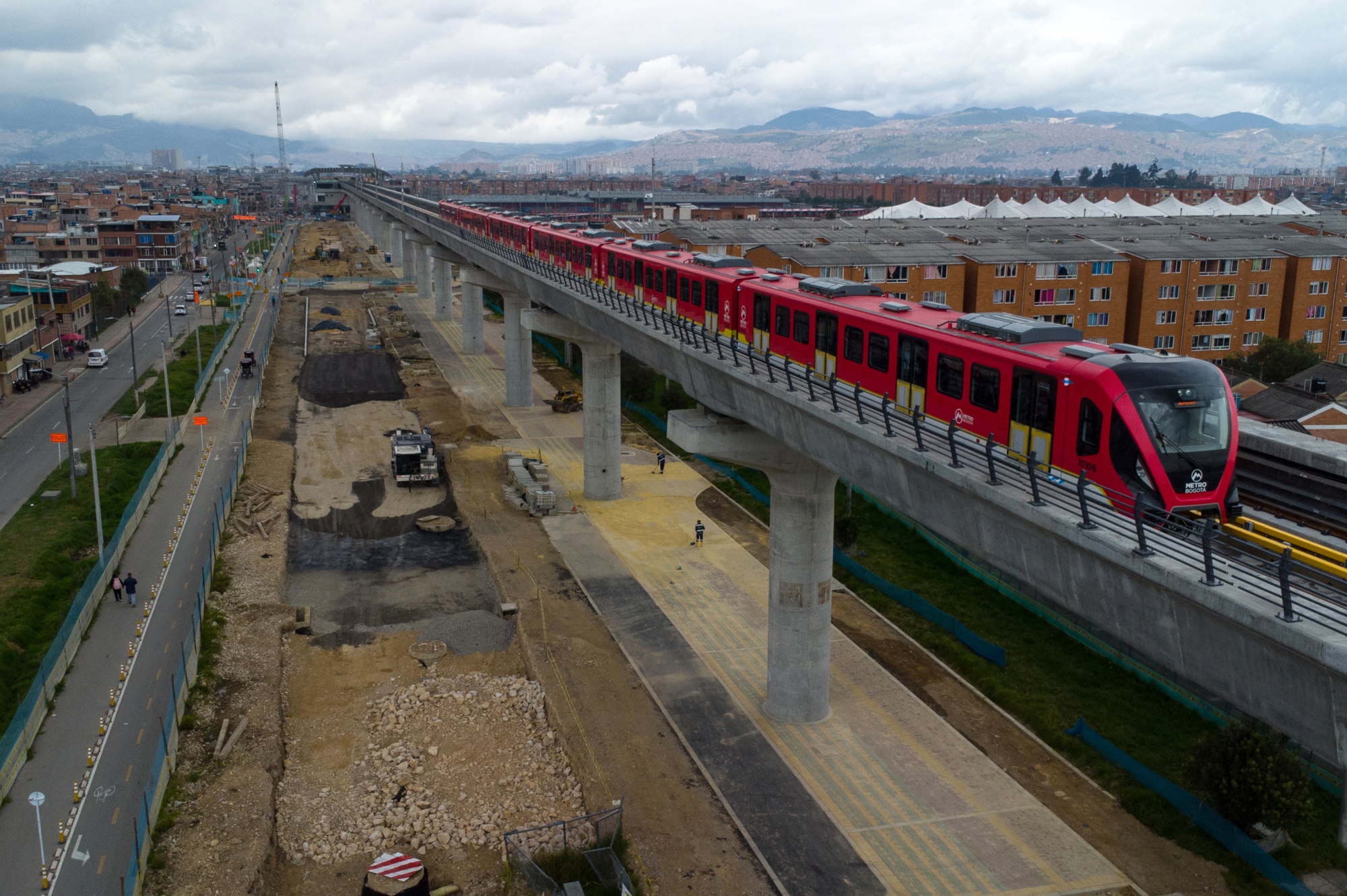 The Bogota Metro.