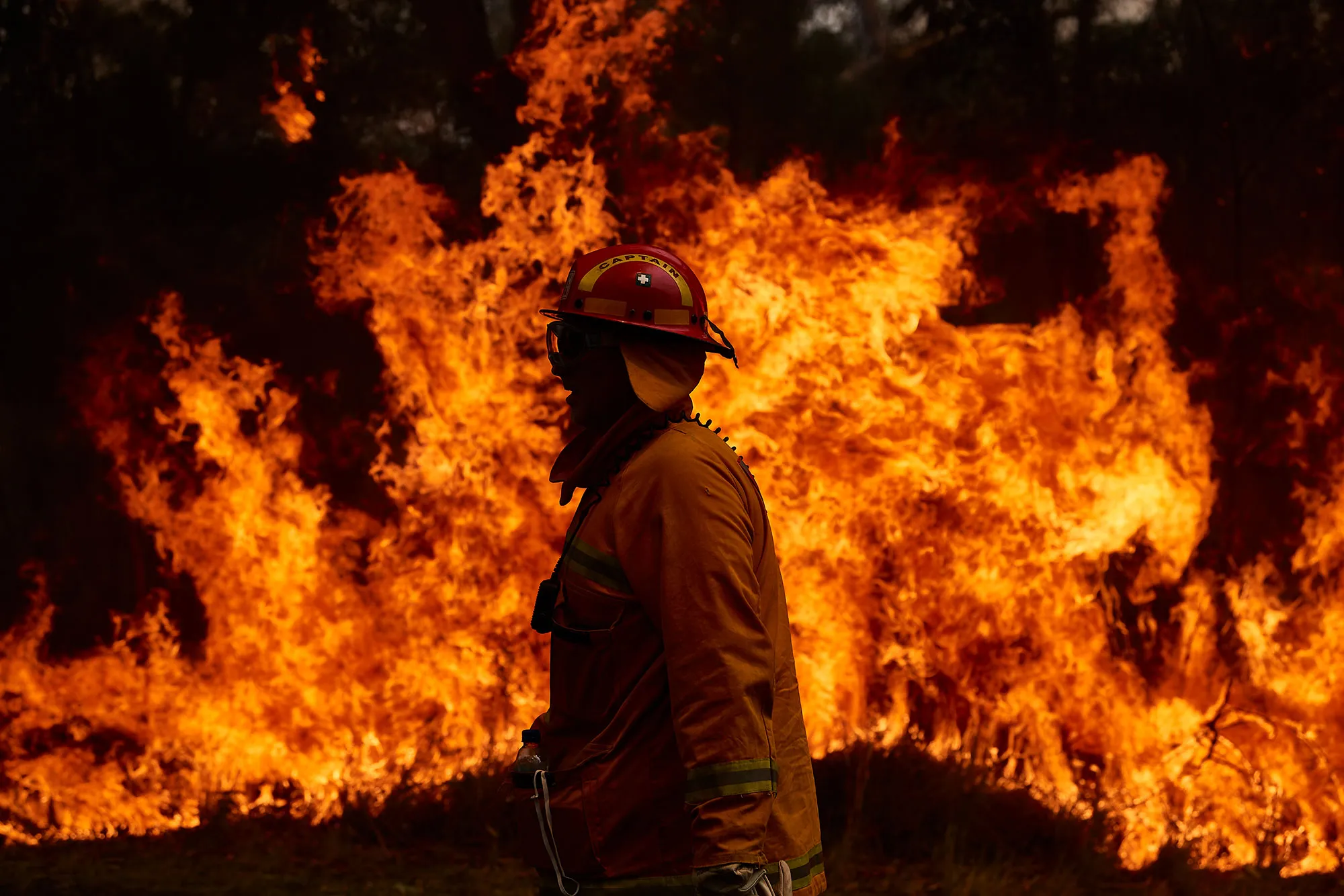 Wildfires near Sydney in 2019.