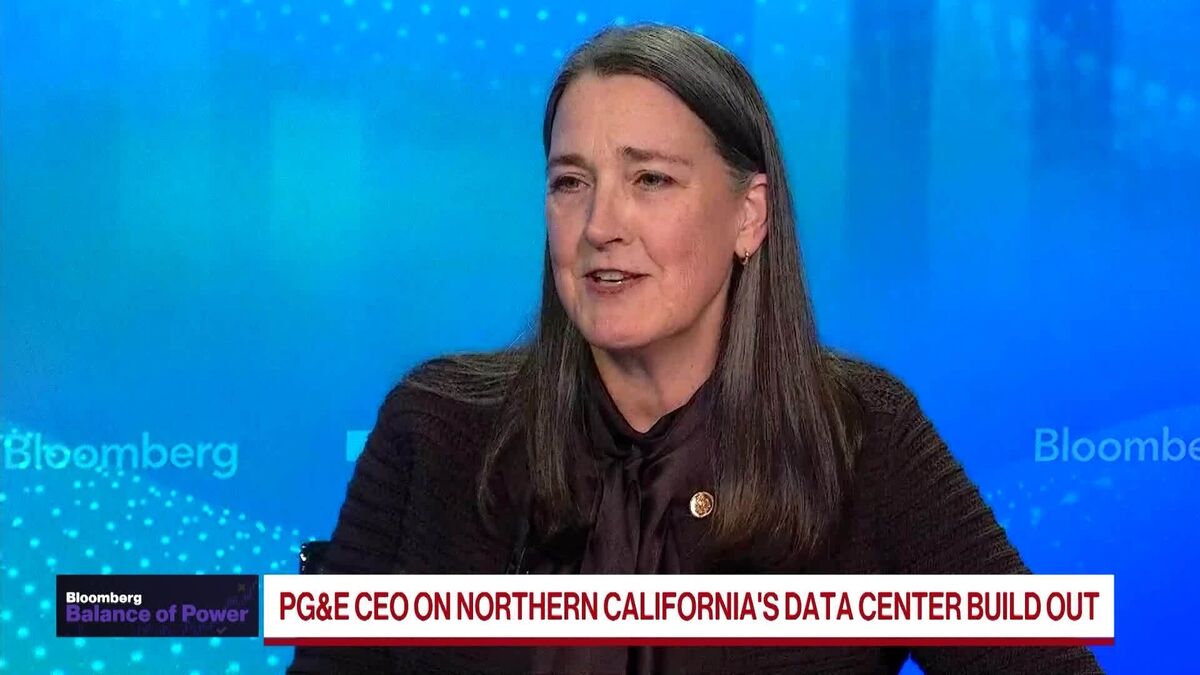 PG&E CEO Poppe Says Data Center Demand Will Lower Grid Prices