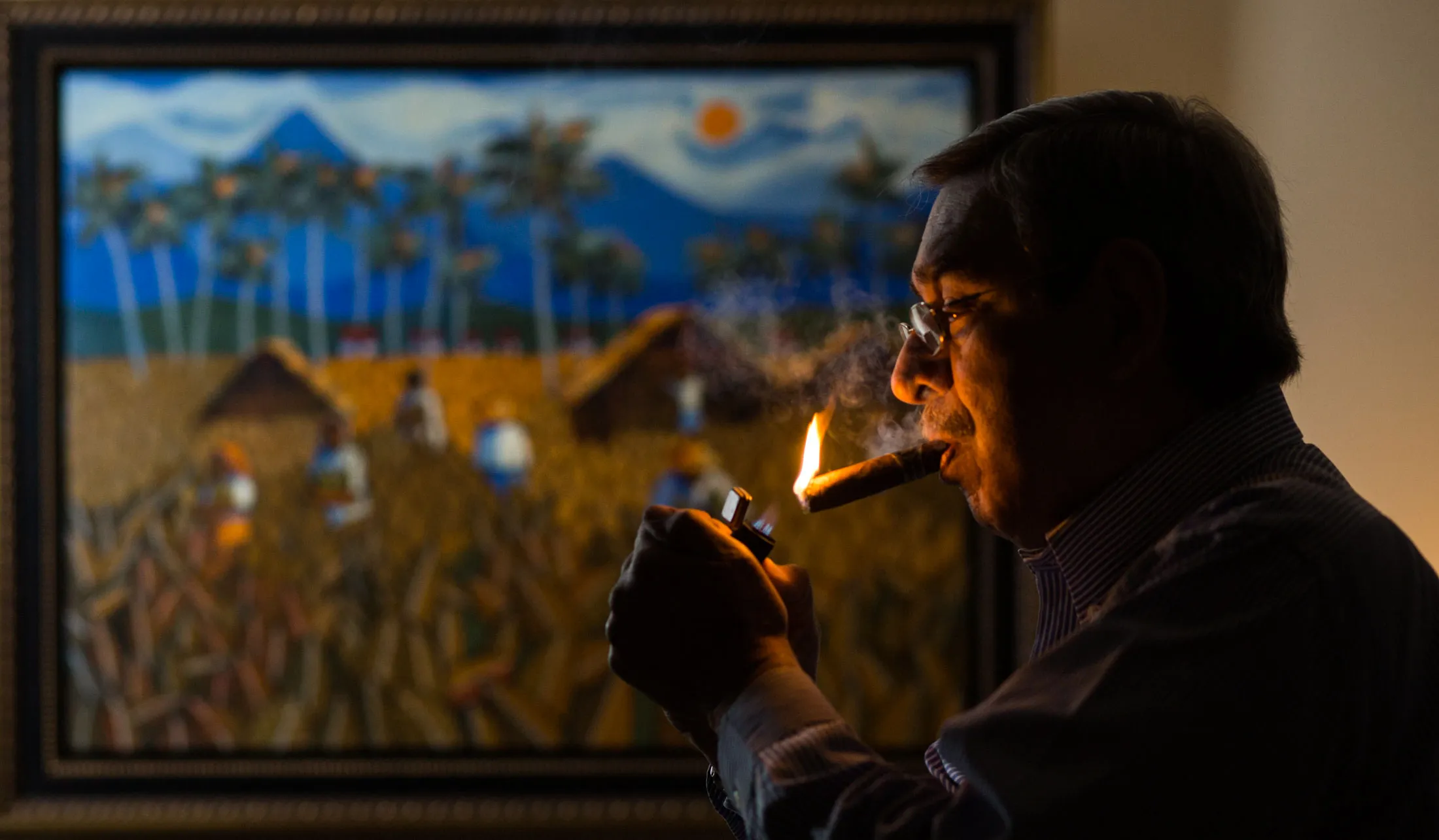 Manuel Quesada at his office in Santiago de los Caballeros, Dominican Republic.
