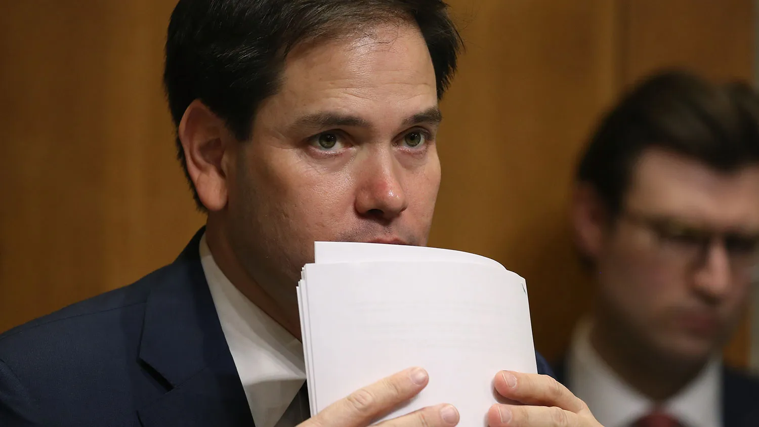 Senator Marco Rubio participates in a Senate Foreign Relations Committee hearing on March 10, 2015, in Washington.

