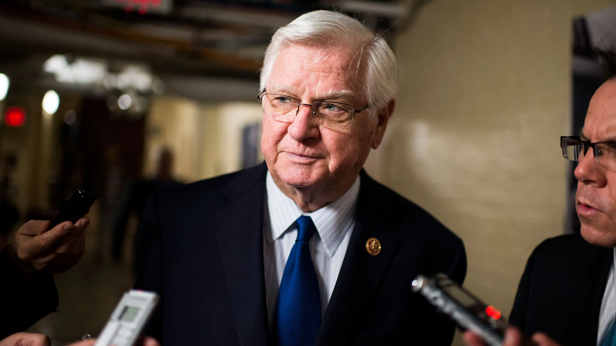 House Appropriations chairman Harold Rogers, R-Ky., speaks with reporters following the House Republican Conference meeting in the basement of the Capitol on Tuesday, July 9, 2013
