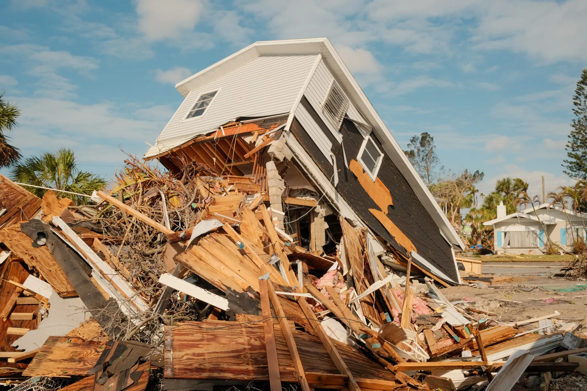 A destroyed home after Hurricane Milton in St. Pete Beach, Florida, on Oct. 10.