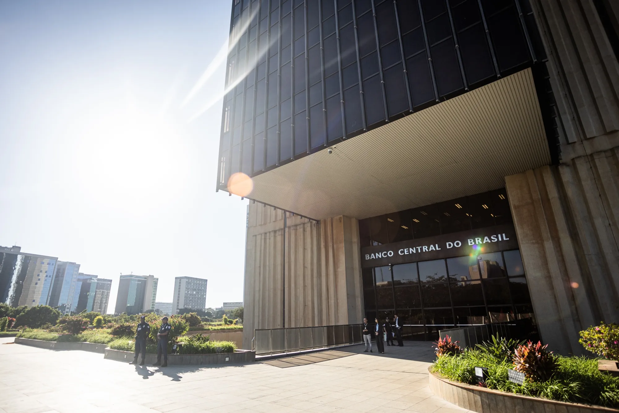 The central bank headquarters in Brasilia, Brazil.
