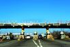 The Chicago Skyway Toll Bridge plaza is