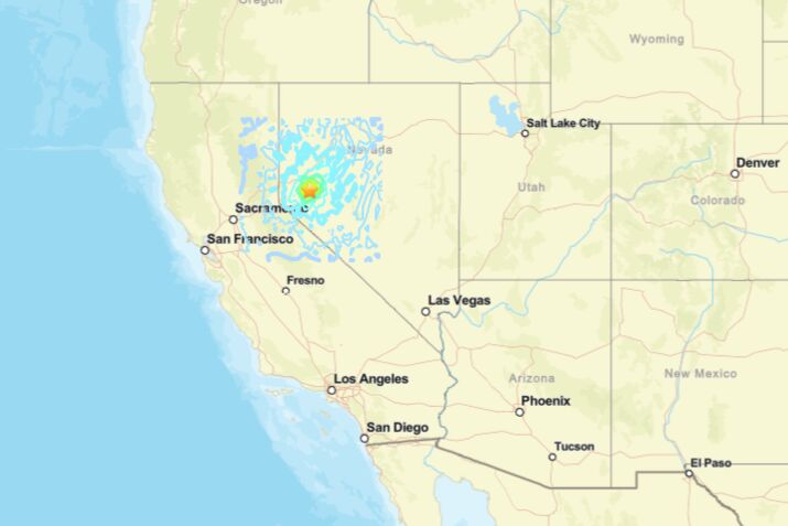 Magnitude 5.7 Quake Strikes Near Silver Springs, Nevada: USGS
