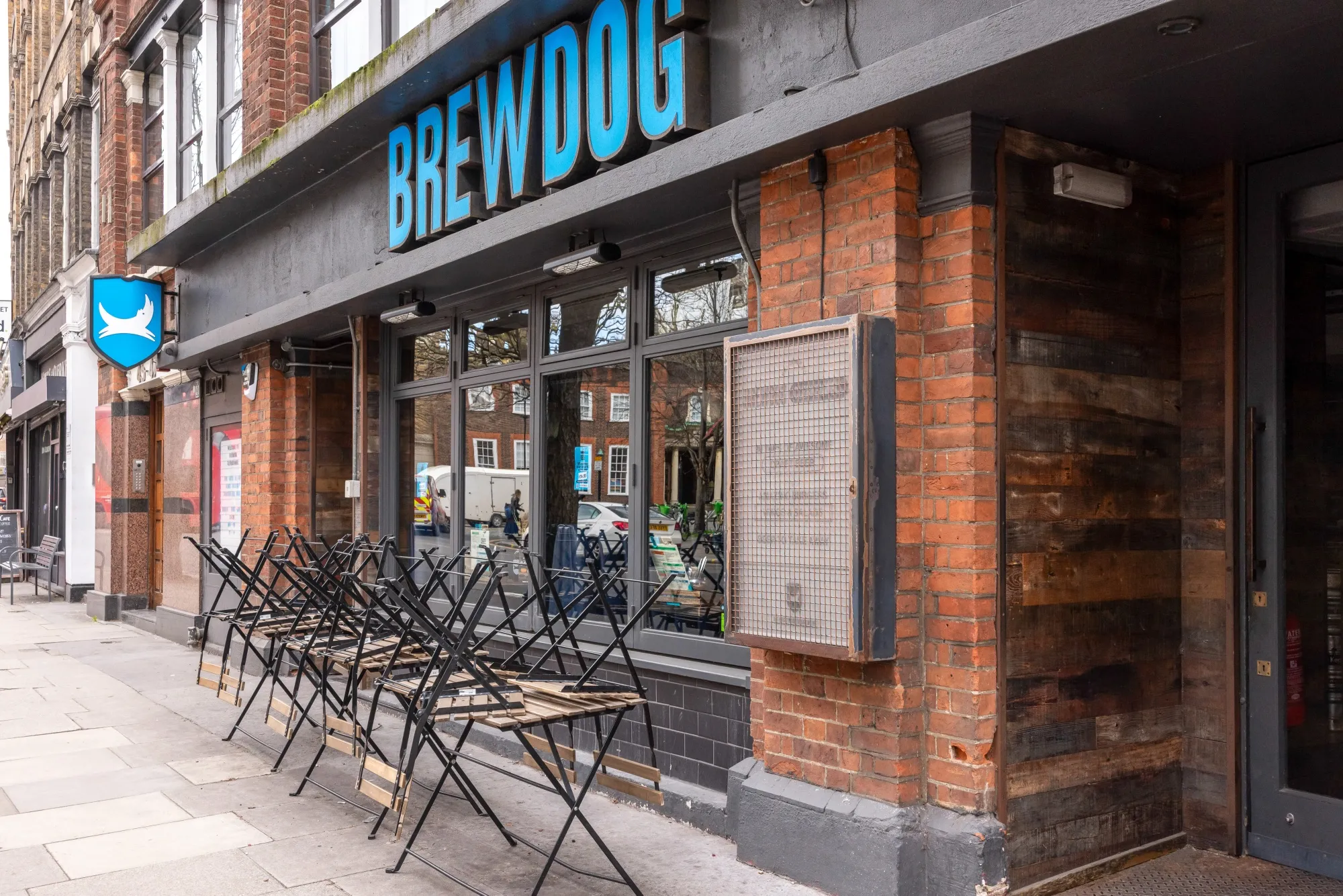A Brewdog pub in the Clerkenwell district of London.