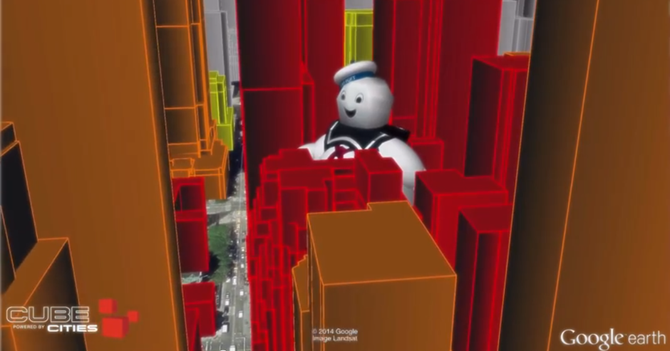 Cube Cities lets planners and emergency responders know exactly how the Stay-Puft Marshmallow Man (or a gas explosion) would affect a neighborhood.