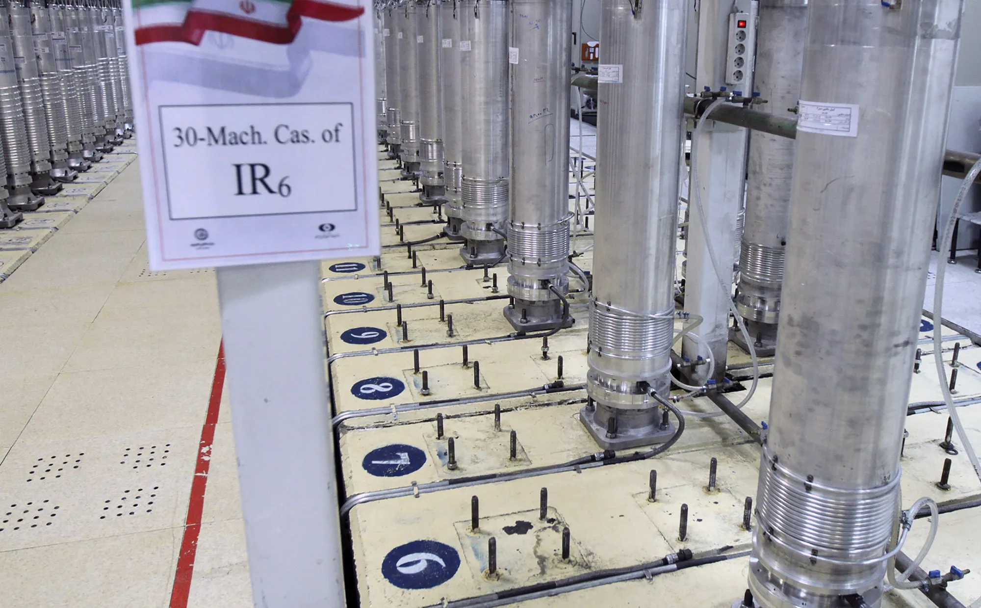 Centrifuge machines in the Natanz uranium enrichment facility in central Iran.&nbsp;