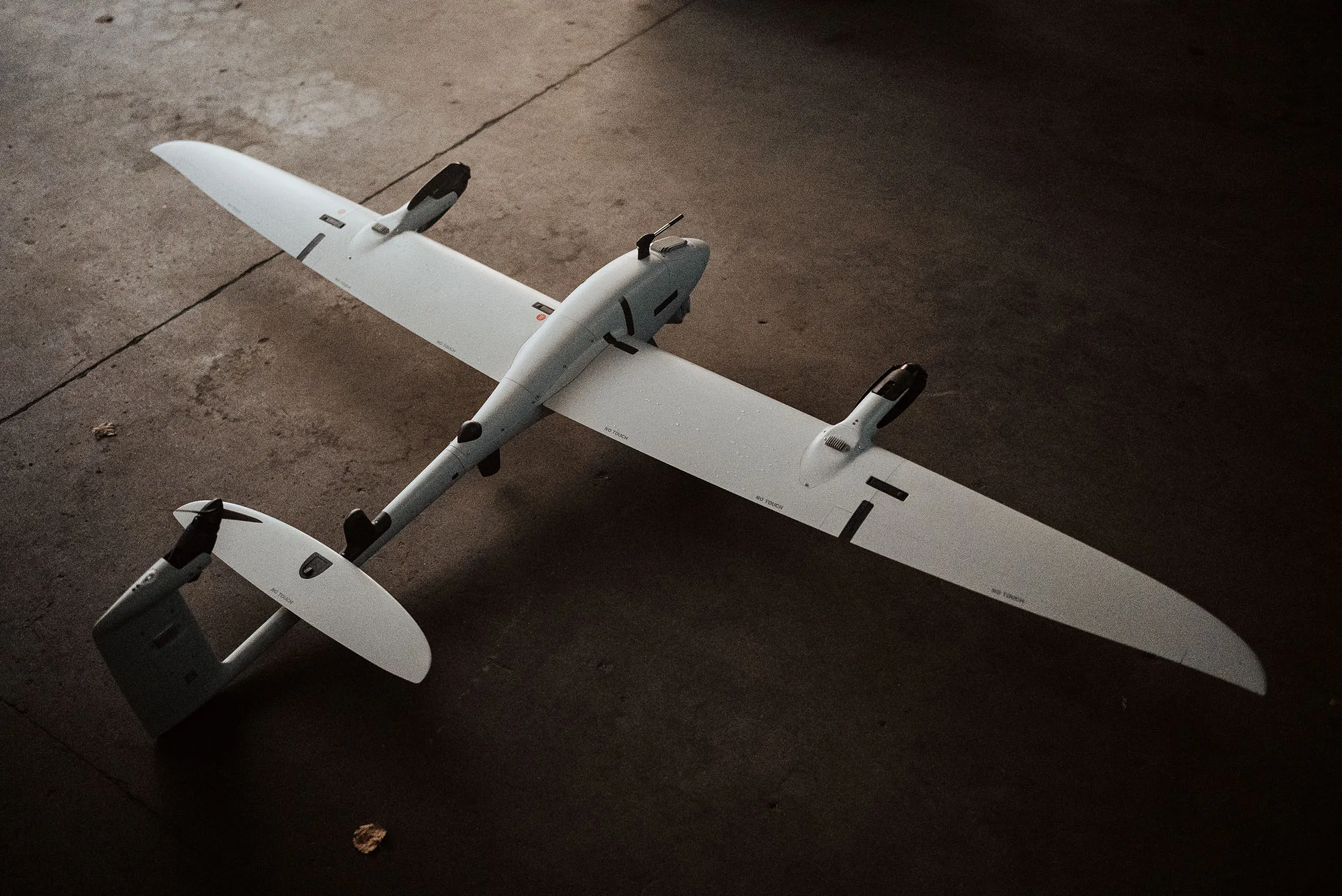 A Quantum Systems Falke surveillance drone.