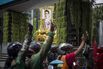 Anti-government Protesters Hold Car Mob Rally In Bangkok