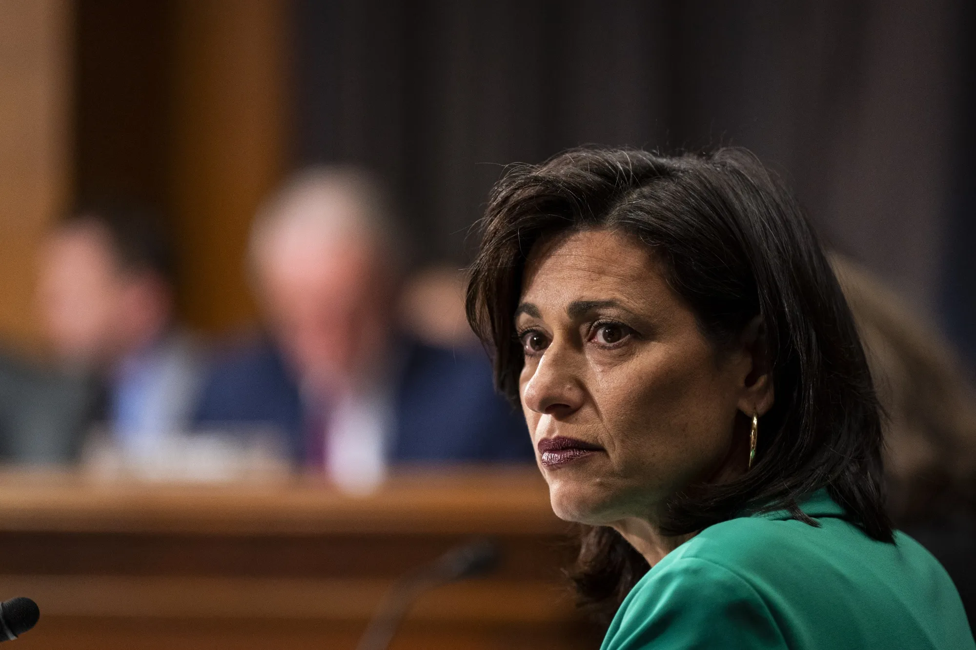 Rochelle Walensky, former director of the US Centers for Disease Control and Prevention,&nbsp;during a recent Senate hearing.