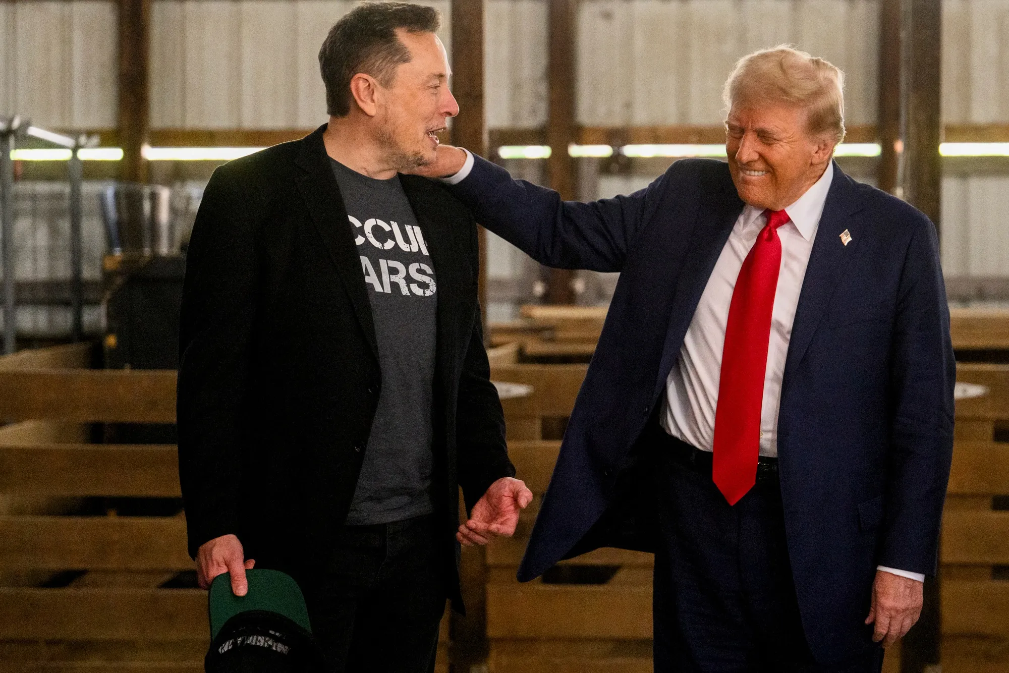 Elon Musk and President-elect Donald Trump.