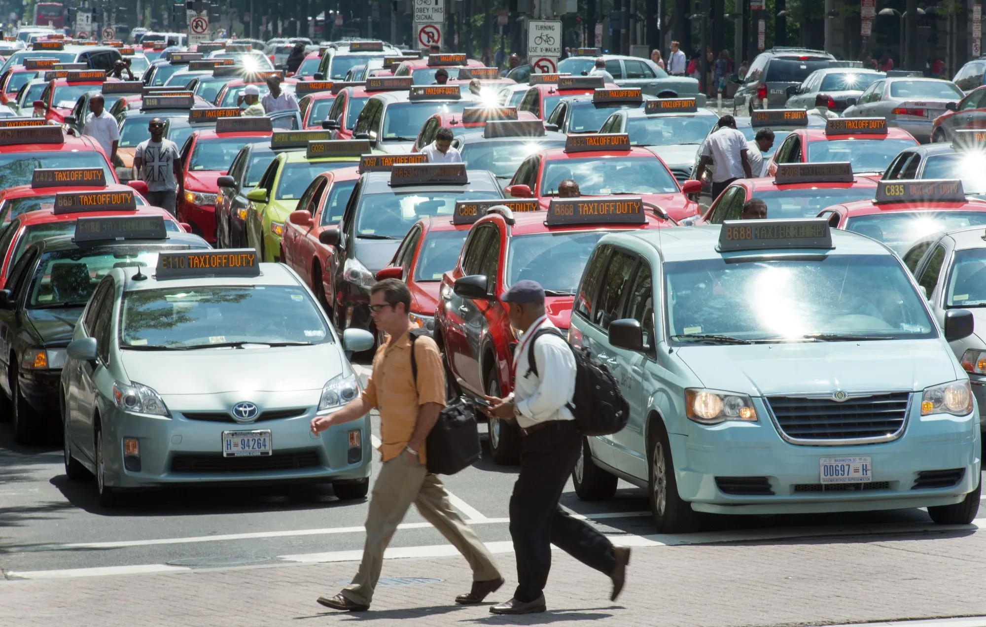 In 2014, taxi drivers in&nbsp;Washington, DC, parked their cars on Pennsylvania Avenue&nbsp;to protest the arrival of Uber and the city’s permissive regulations governing the new ride-hailing industry.&nbsp;