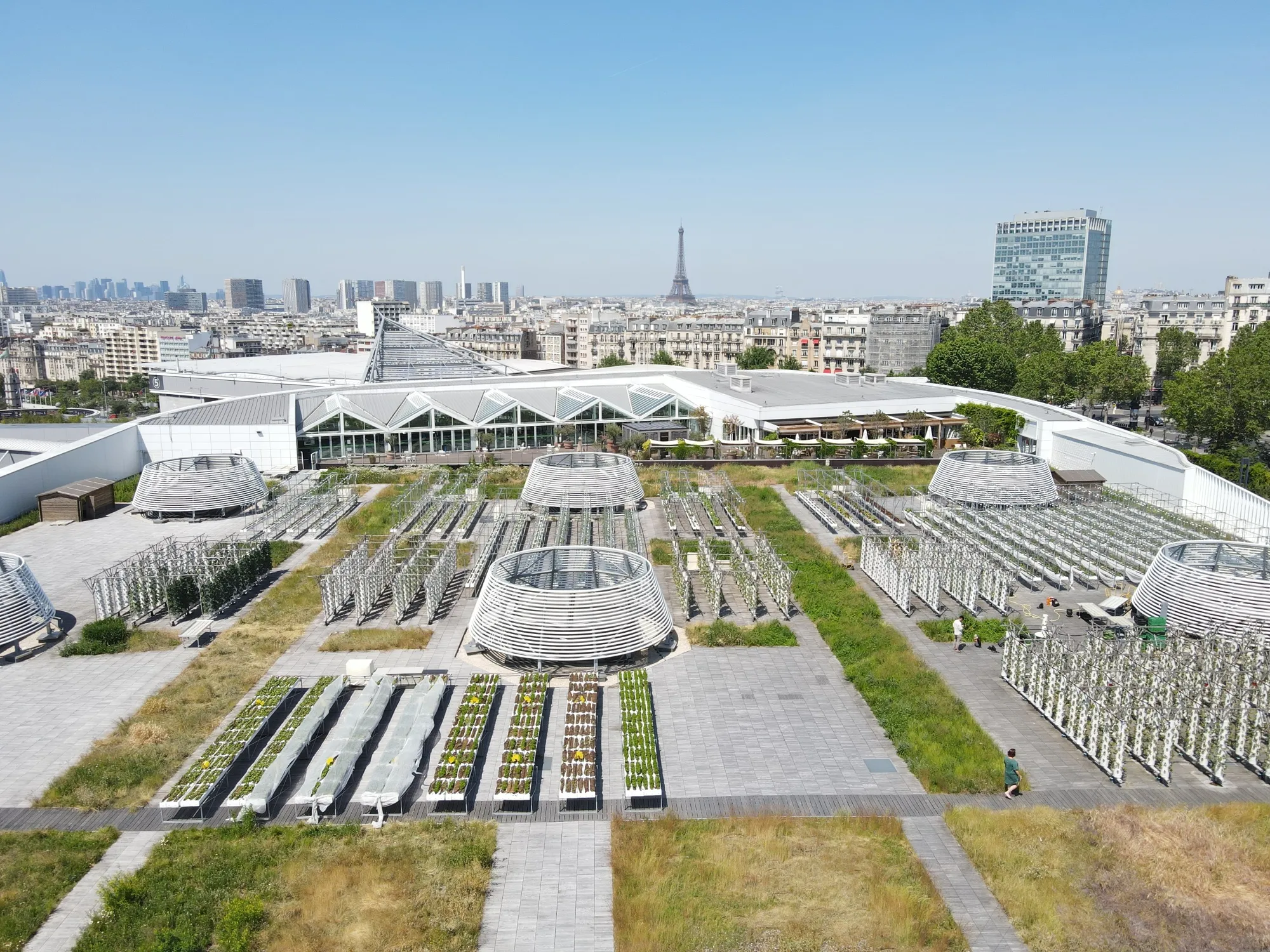 Europe’s largest rooftop farm, Nature Urbaine in Paris, can produce 10 tons of produce each season.&nbsp;