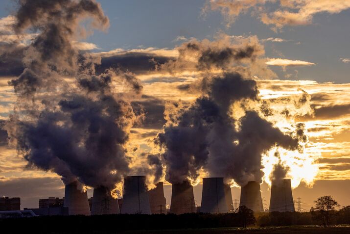 Open Cast Lignite Mine And Power Plant in Germany