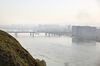 Smoke hangs over Krasnoyarsk's Yenisey River. Source: Greenpeace Russia
