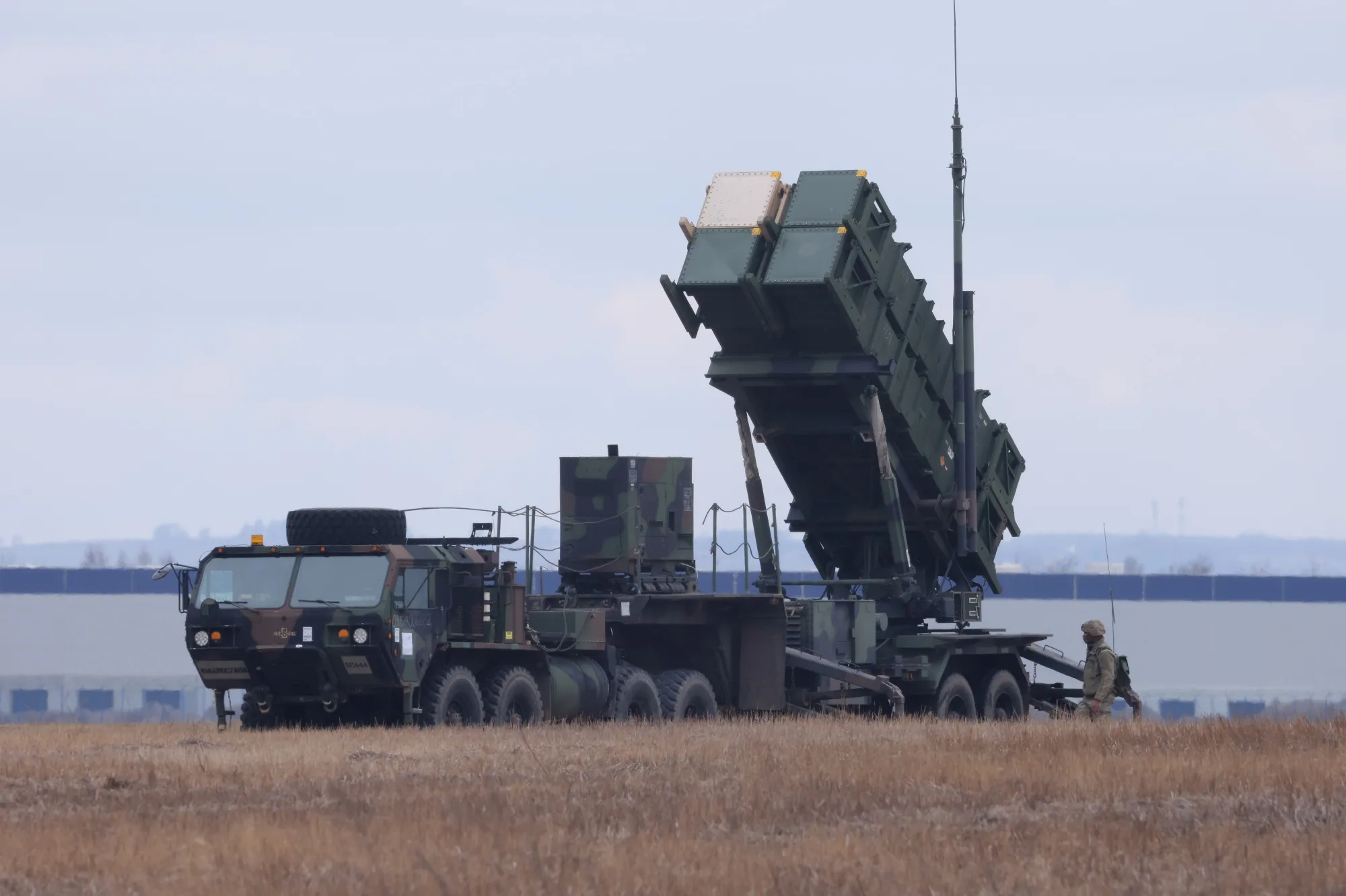 A US Patriot missile system at Rzeszow-Jasionska airport in Poland.