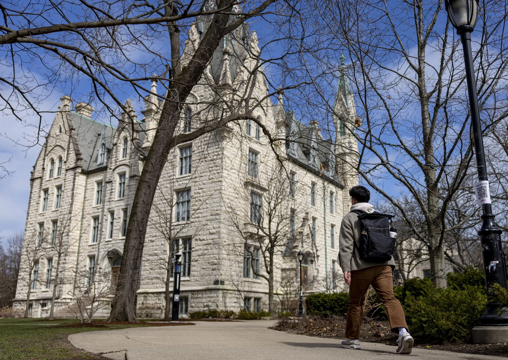 The Northwestern University campus in Evanston, Illinois.