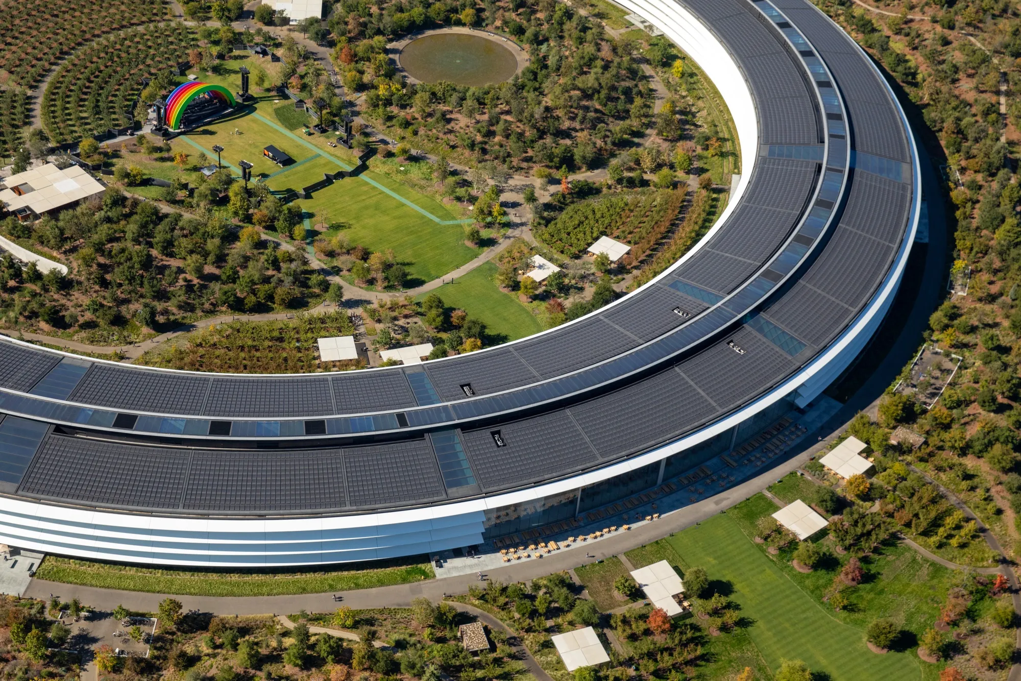 Apple Park campus in Cupertino, California.