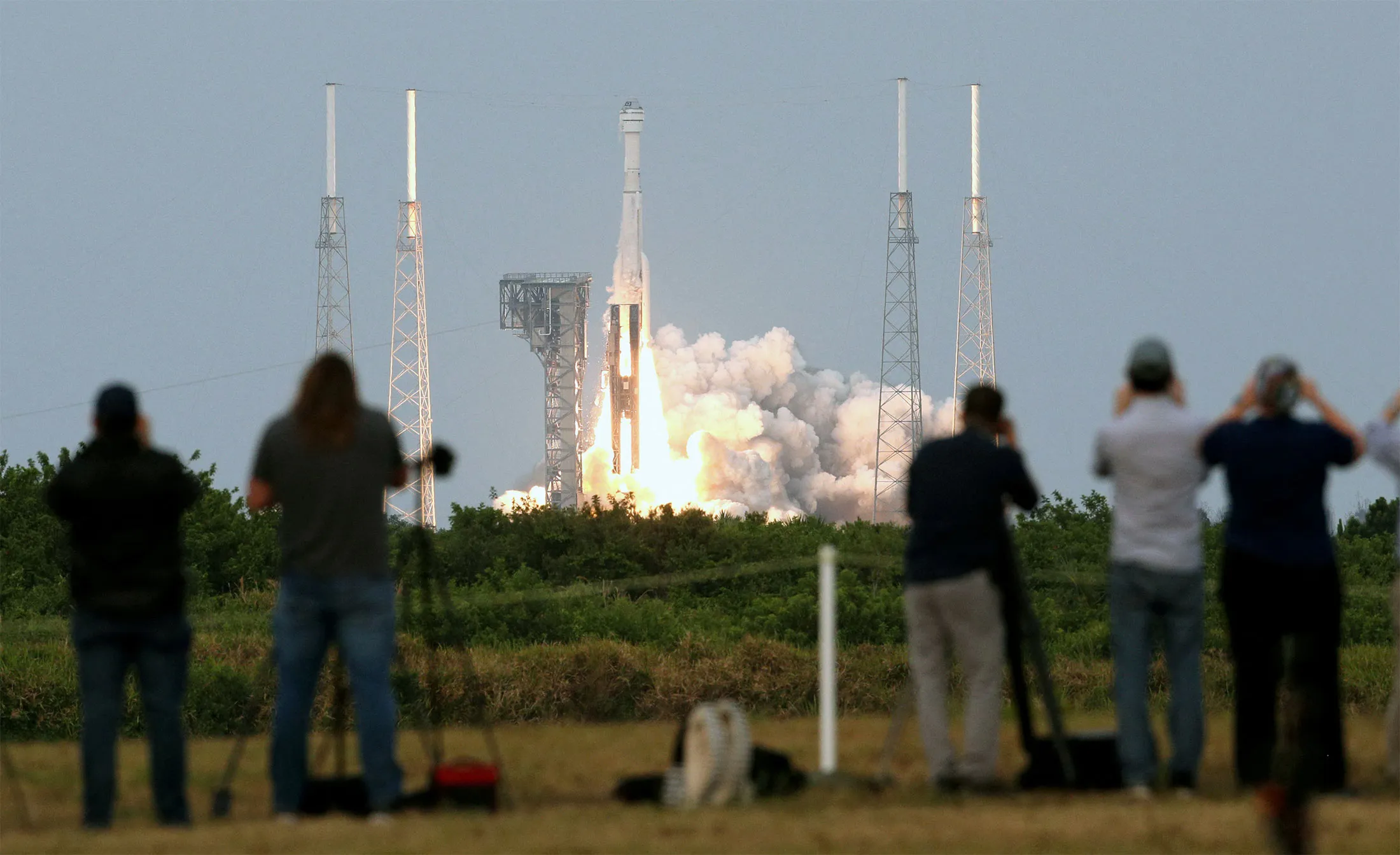 The United Launch Alliance Atlas V rocket&nbsp;with Starliner space capsule lifts off from&nbsp;Cape Canaveral, Florida on May 19.