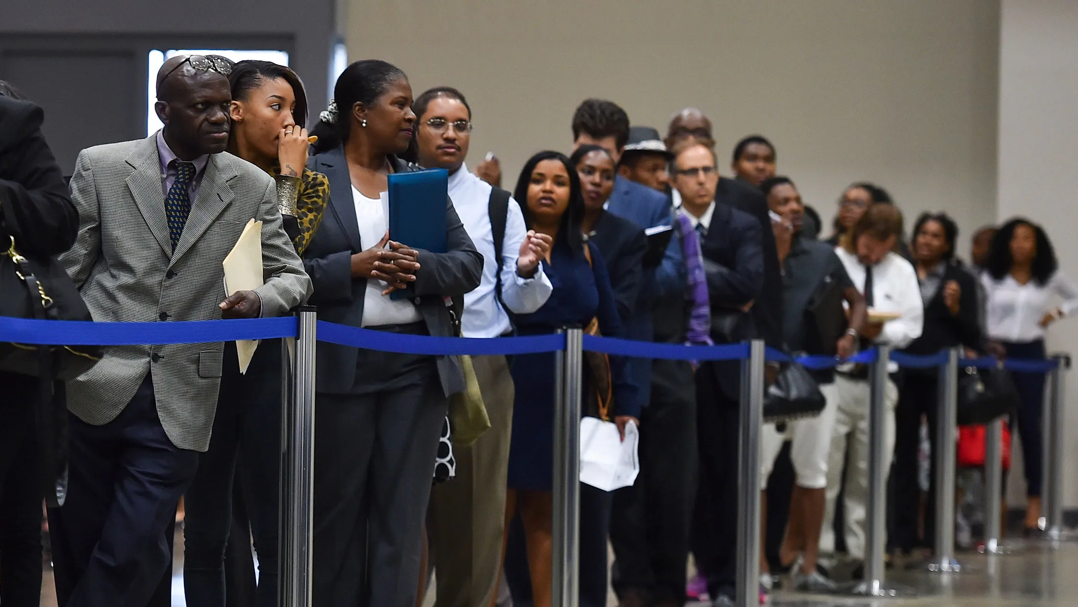 Job seekers in Washington, D.C.
