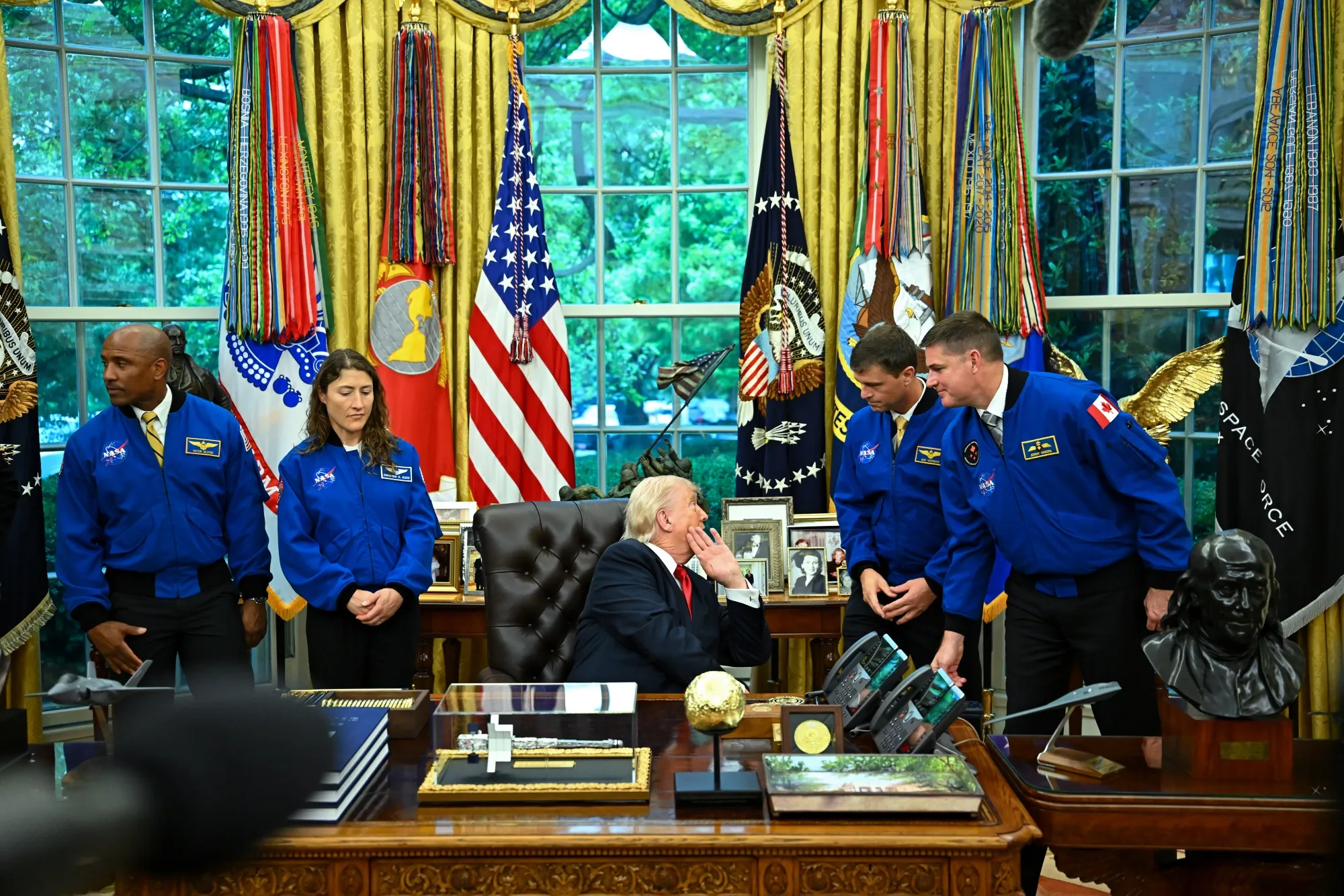 Trump signs order creating U.S. Space Academy, a new military academy akin to West Point, and awards Congressional Space Medal of Honor to Artemis II crew