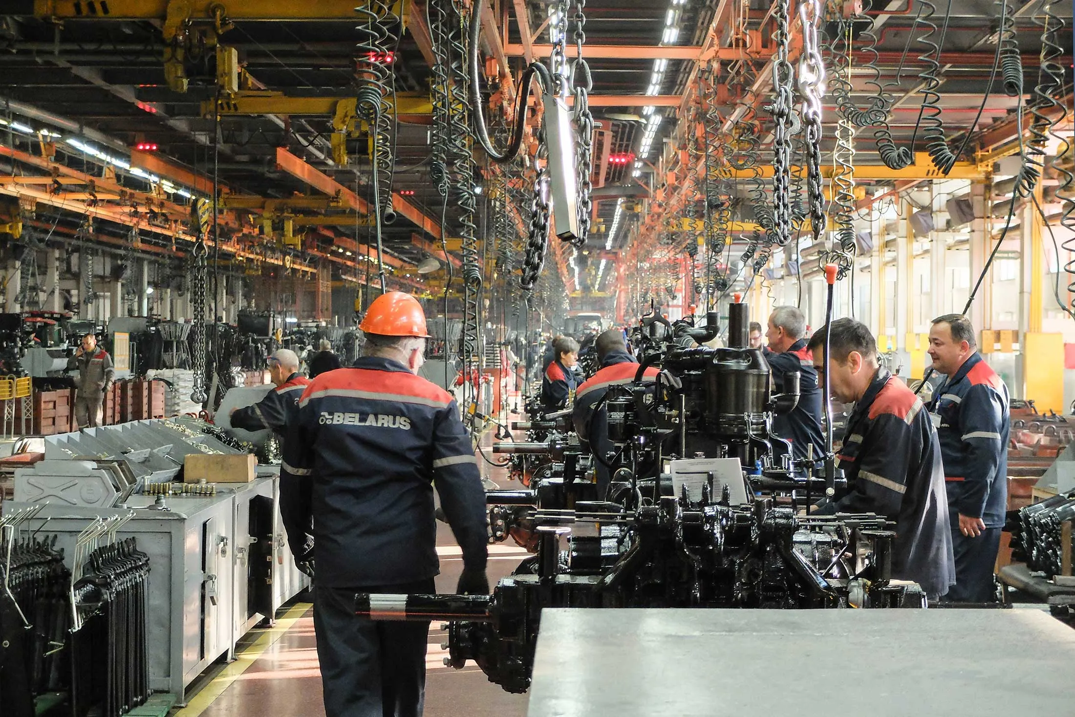 Inside the production facilities at MTZ.