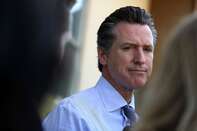 California Gubernatorial Candidate Gavin Newsom Votes In State's Primary