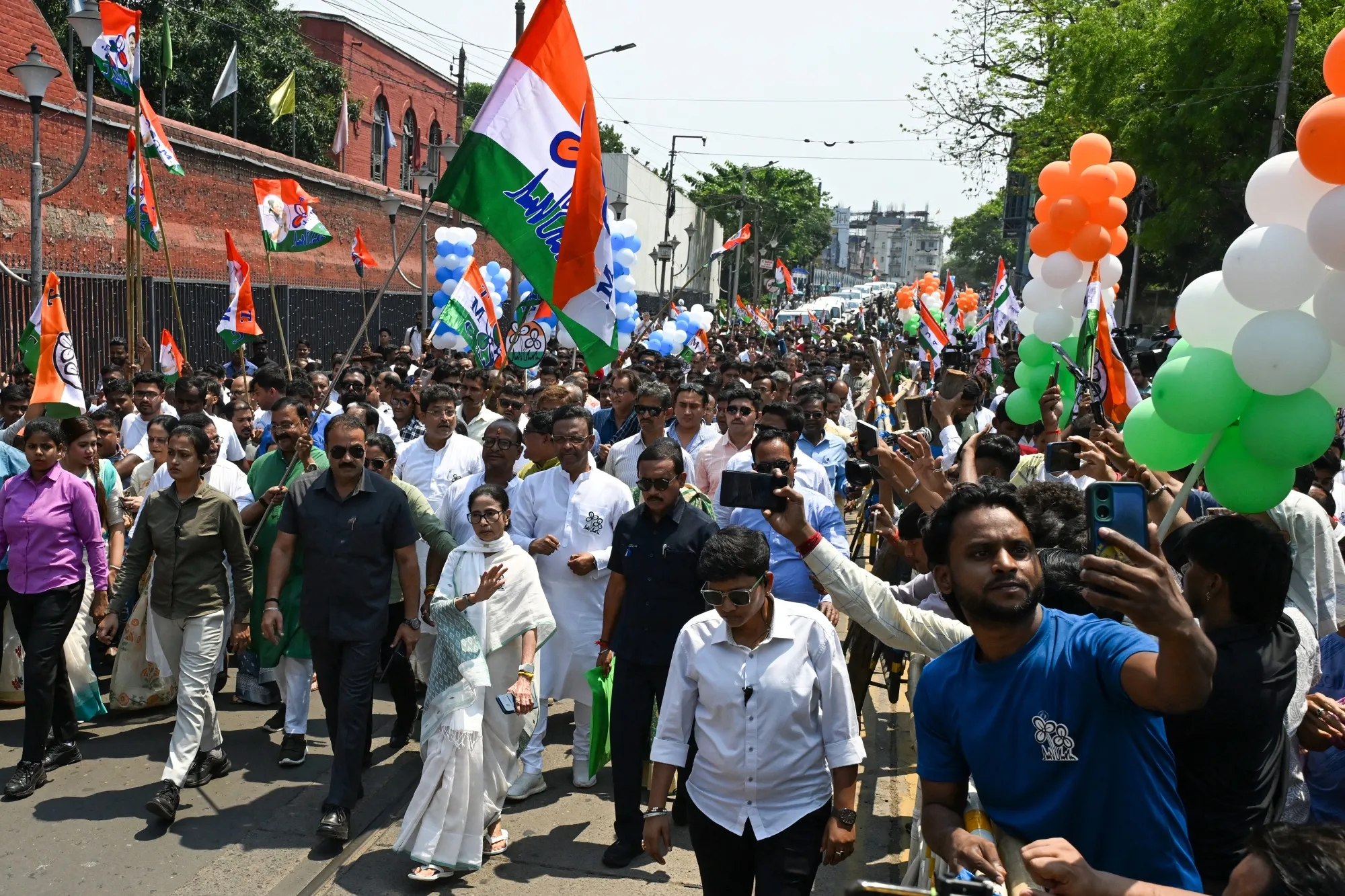 Chief Minister of West Bengal Mamata Banerjee&nbsp;in Kolkata, on April 8.