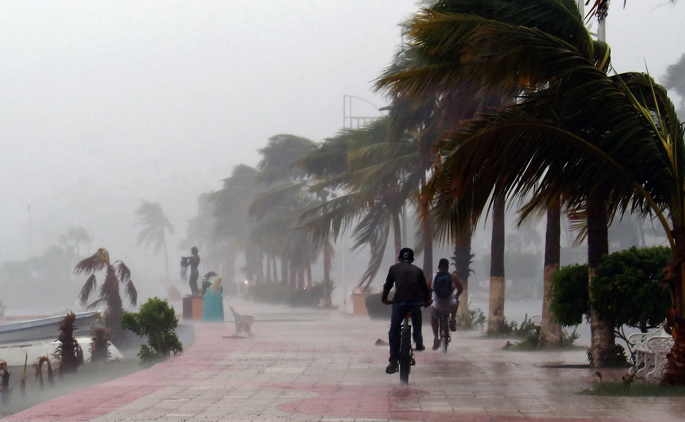 Hurricane Newton hits Mexico on Sept. 6, 2016.
