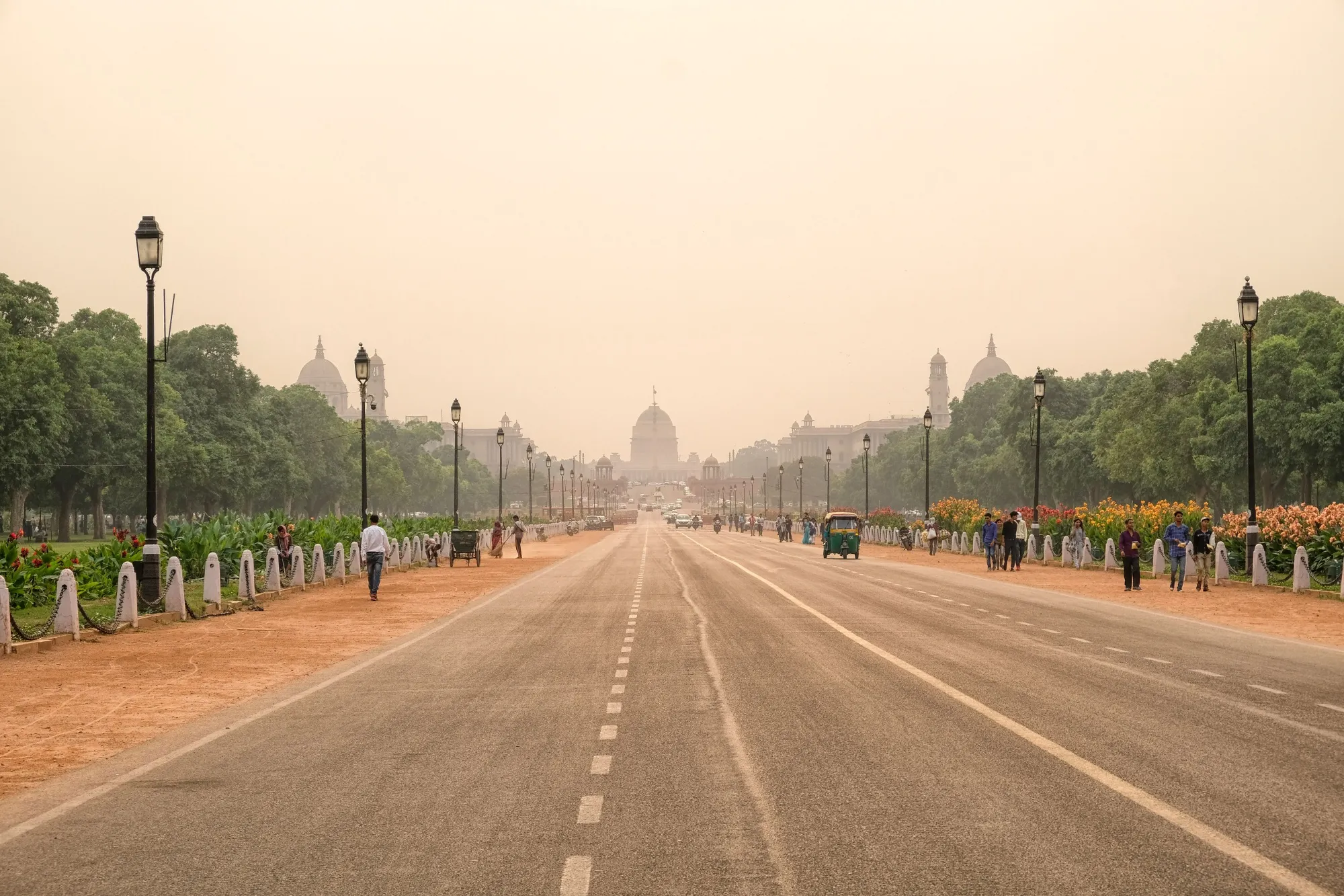 Heavy air pollution in New Delhi on May 13.