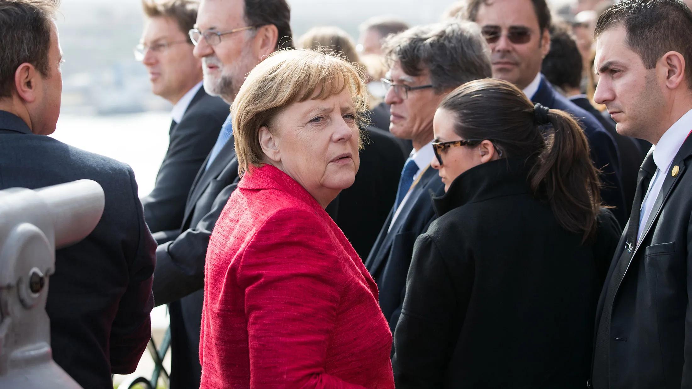Angela Merkel, Germany's chancellor, attends a meeting of European Union heads of state in Valletta, Malta, on Feb. 3, 2017.
