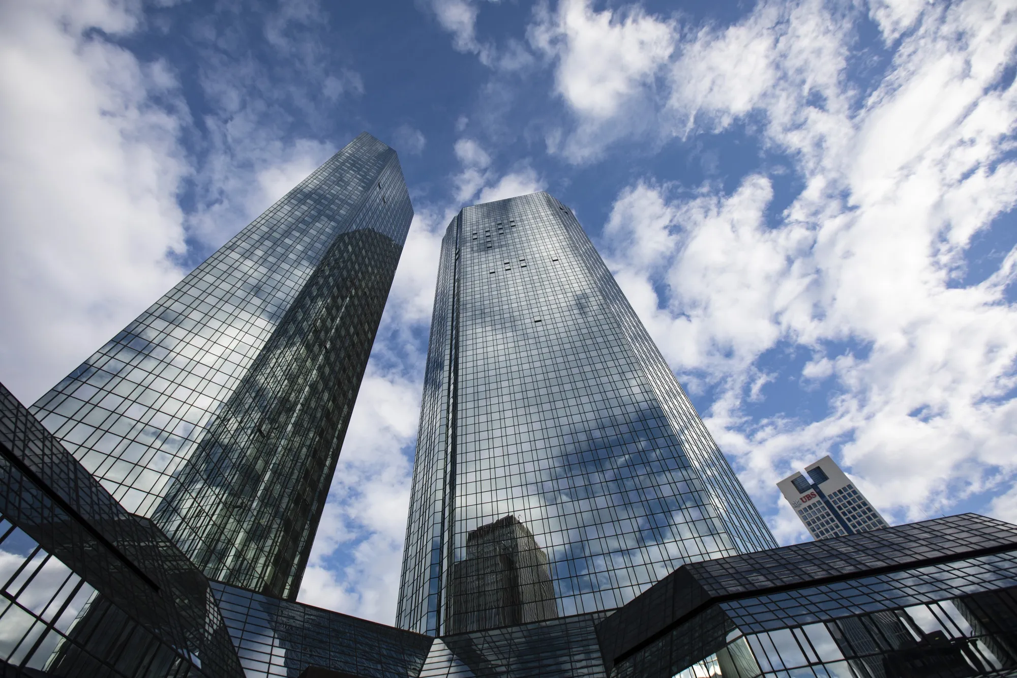 The Deutsche Bank headquarters in Frankfurt.
