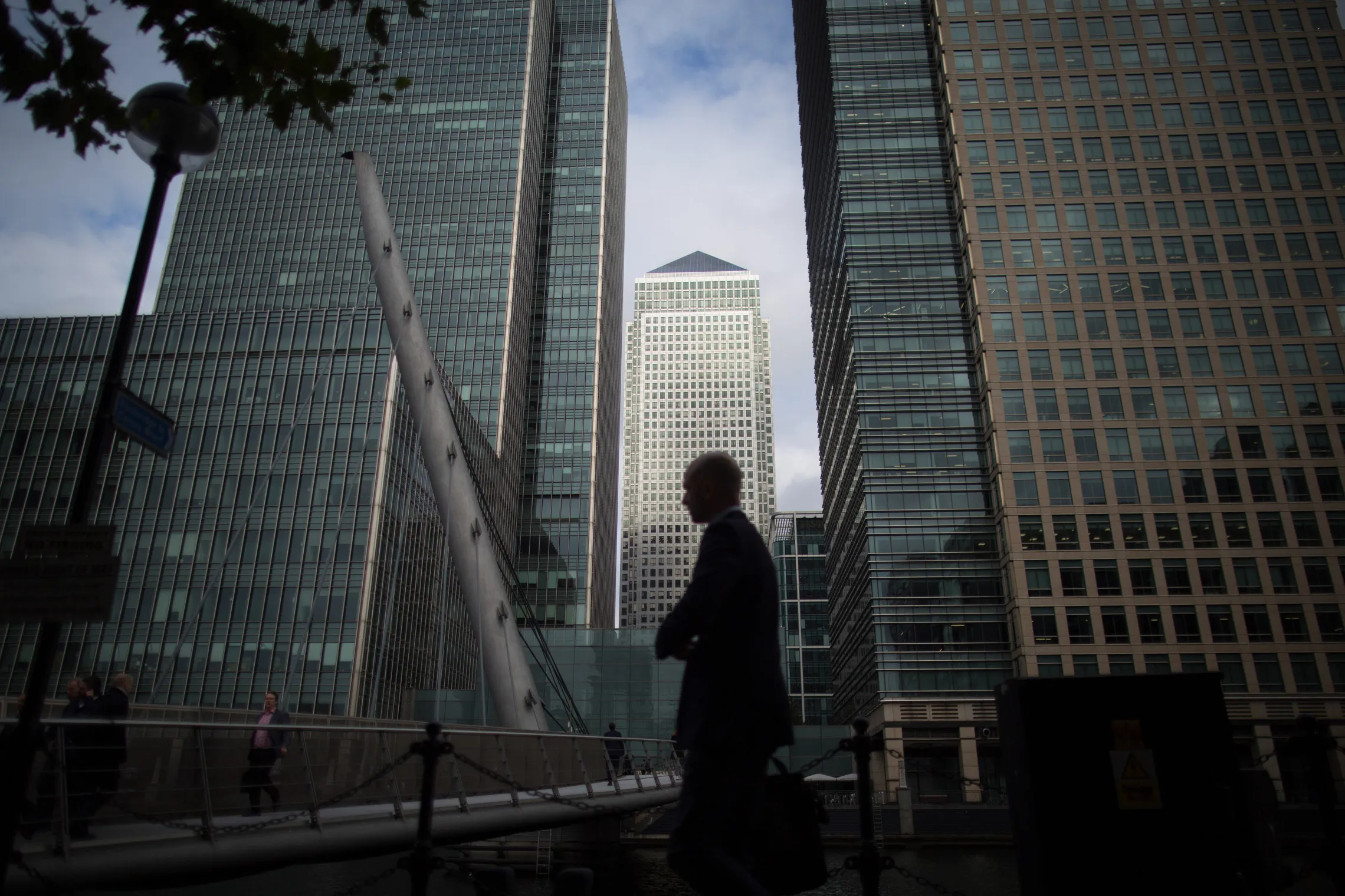 Canary Wharf Business, Financial And Shopping District As Britons Are Worried About The Outlook For The Economy
