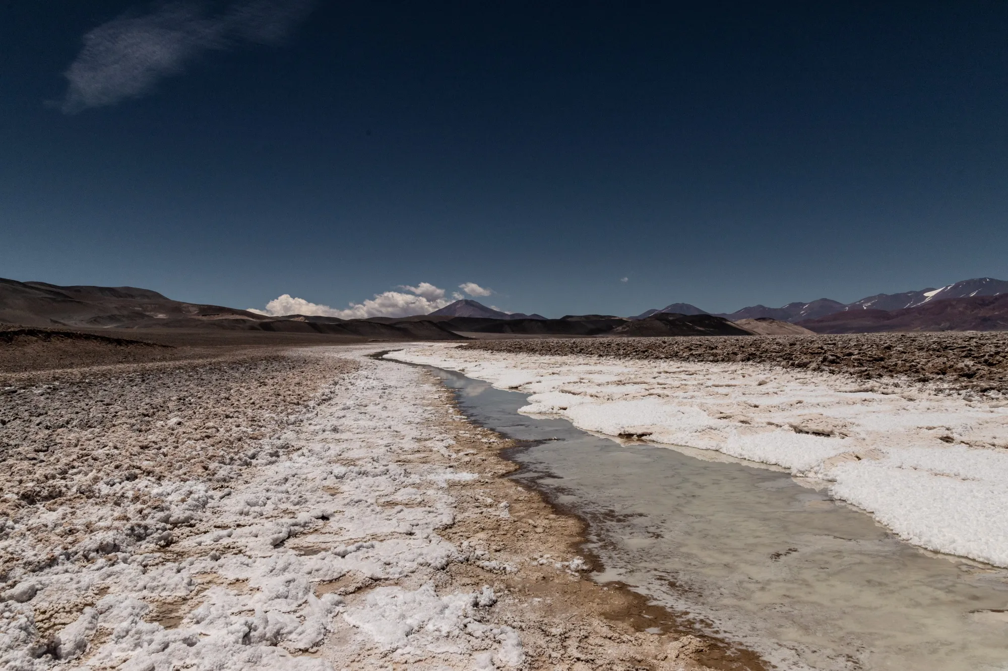 The Tres Quebradas salt flat at Liex's 3Q lithium mine project near Fiambala, Catamarca province, Argentina, on Sunday, Dec. 5, 2021.&nbsp;
