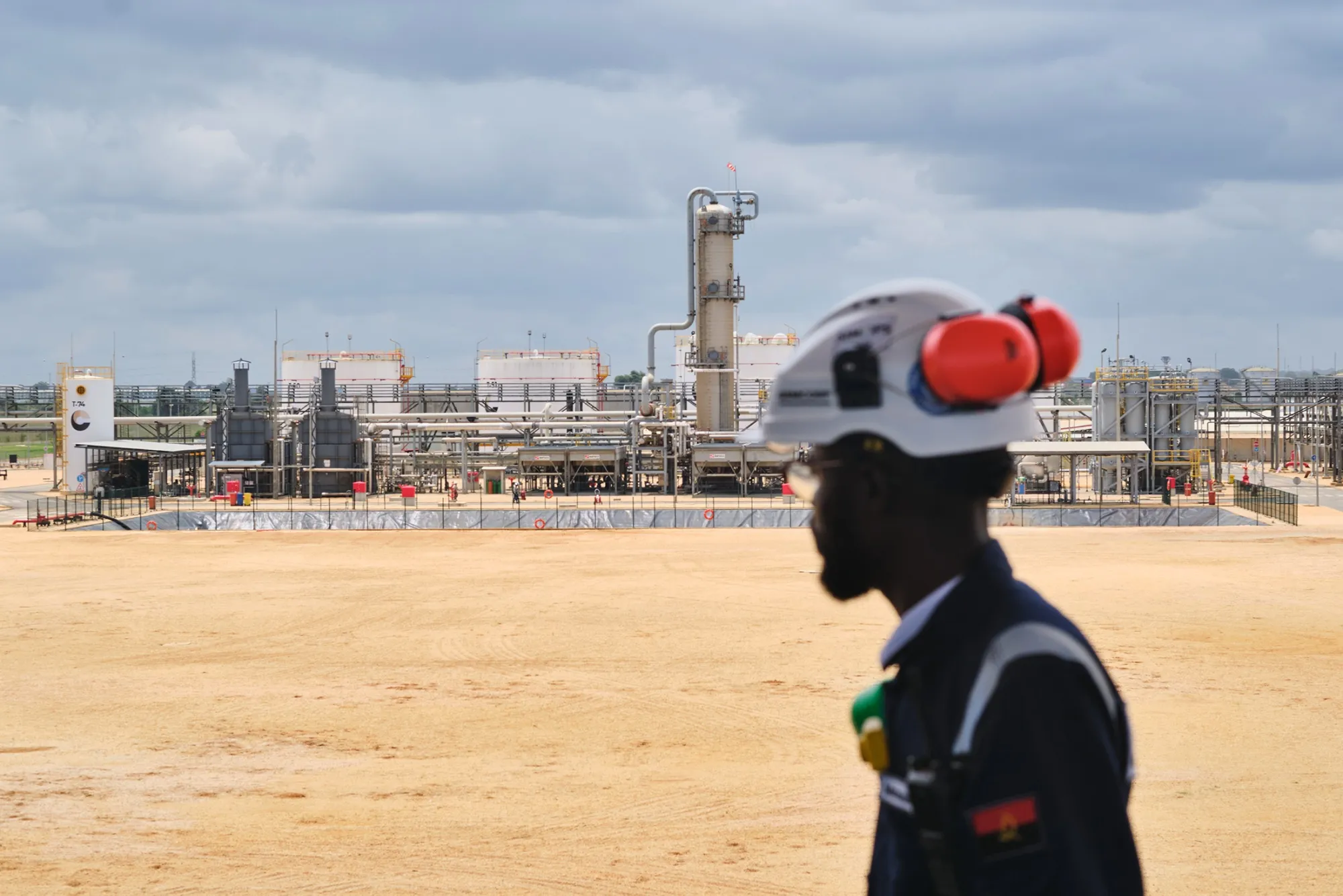 The refinery’s main processing unit in Cabinda.