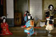 Villagers Perform Kabuki For Farmers In Hinoemata, Fukushima
