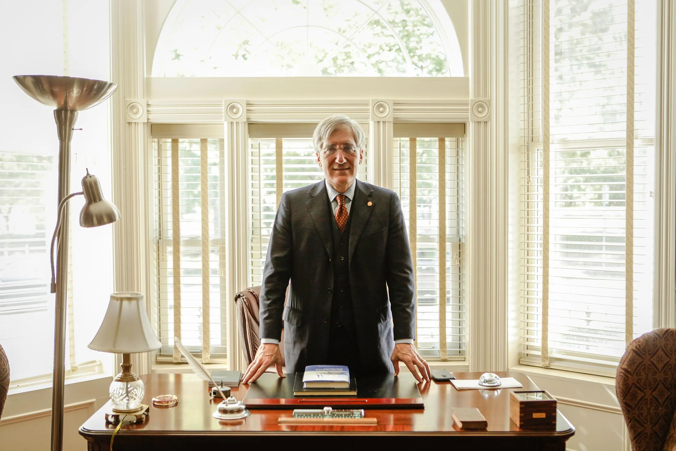 Robert George, Princeton professor, conservative mind, and adviser to Ted Cruz, in his office in Princeton, New Jersey, on September 23, 2015.

