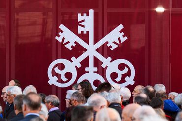 The UBS annual general meeting in Lucerne, Switzerland, on April 10.