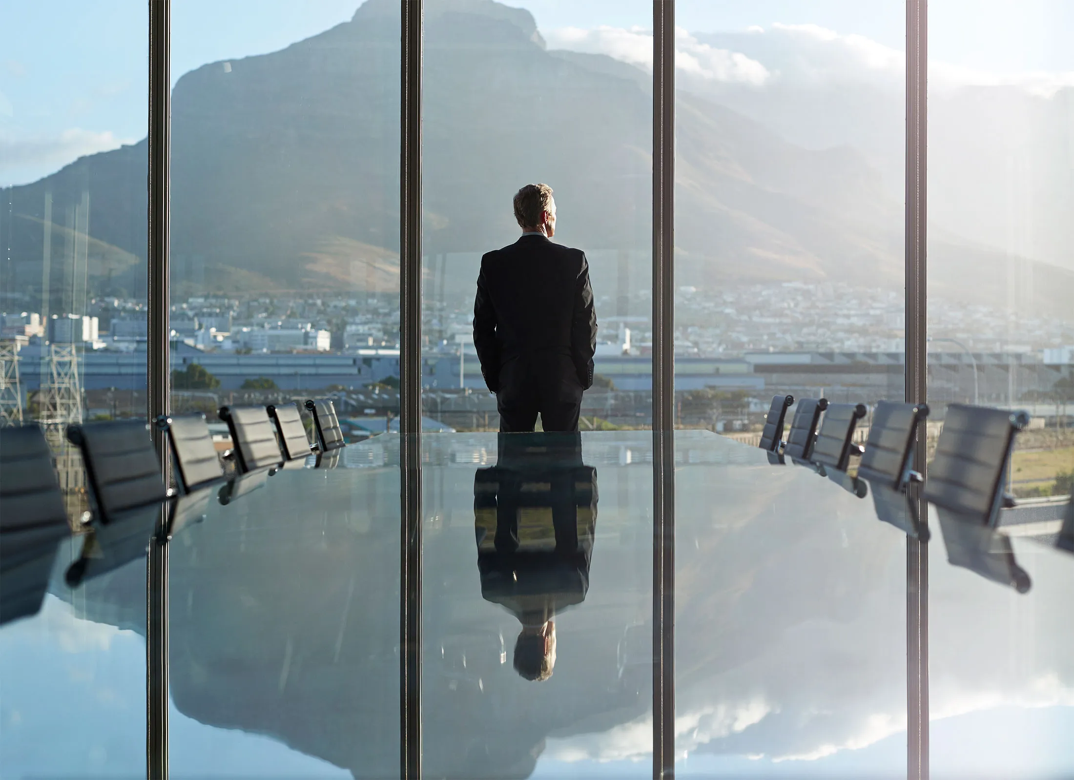 RF office window businessman environment