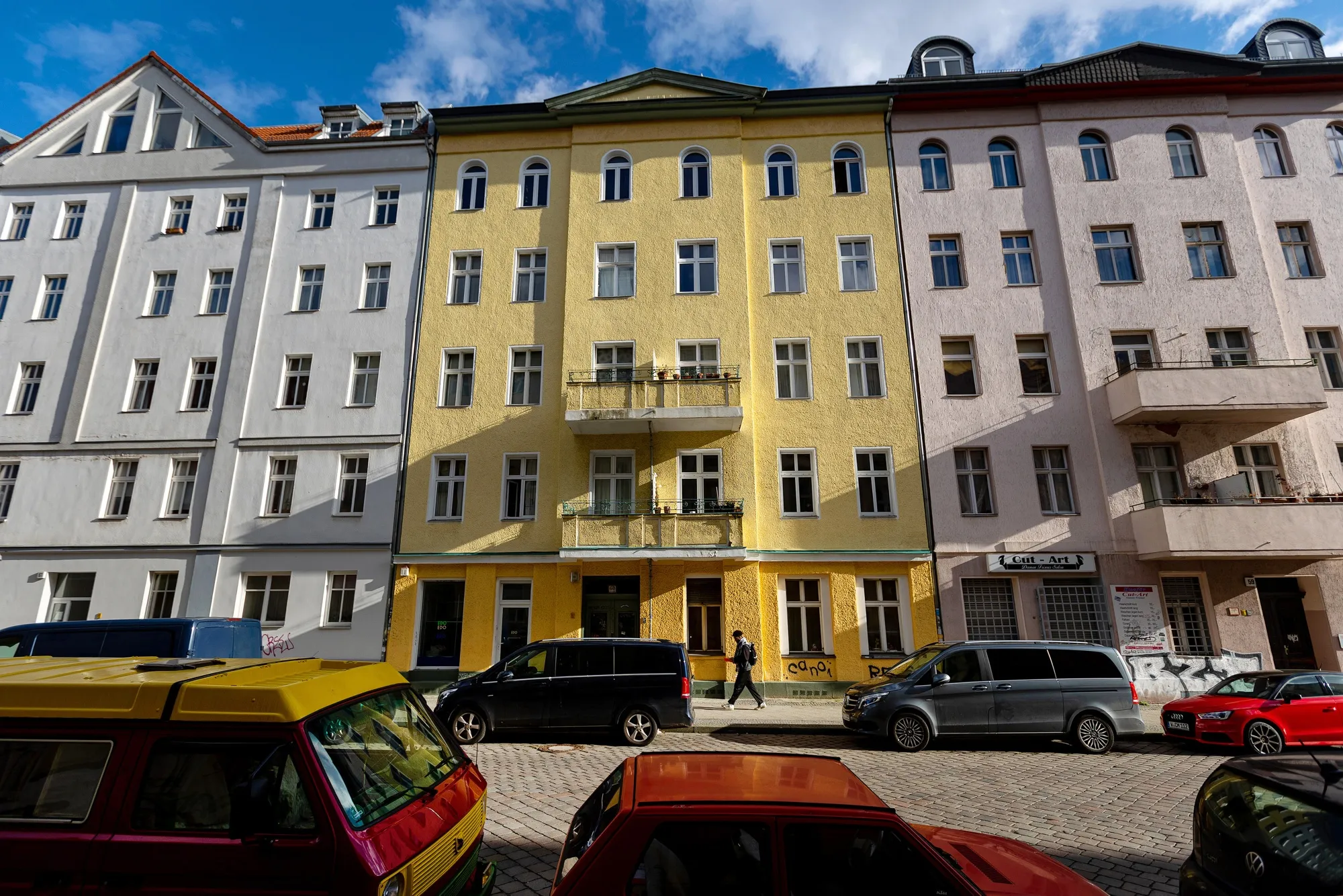 Apartment blocks in the Kreuzberg district of Berlin.